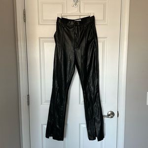 Curve love vegan leather pants